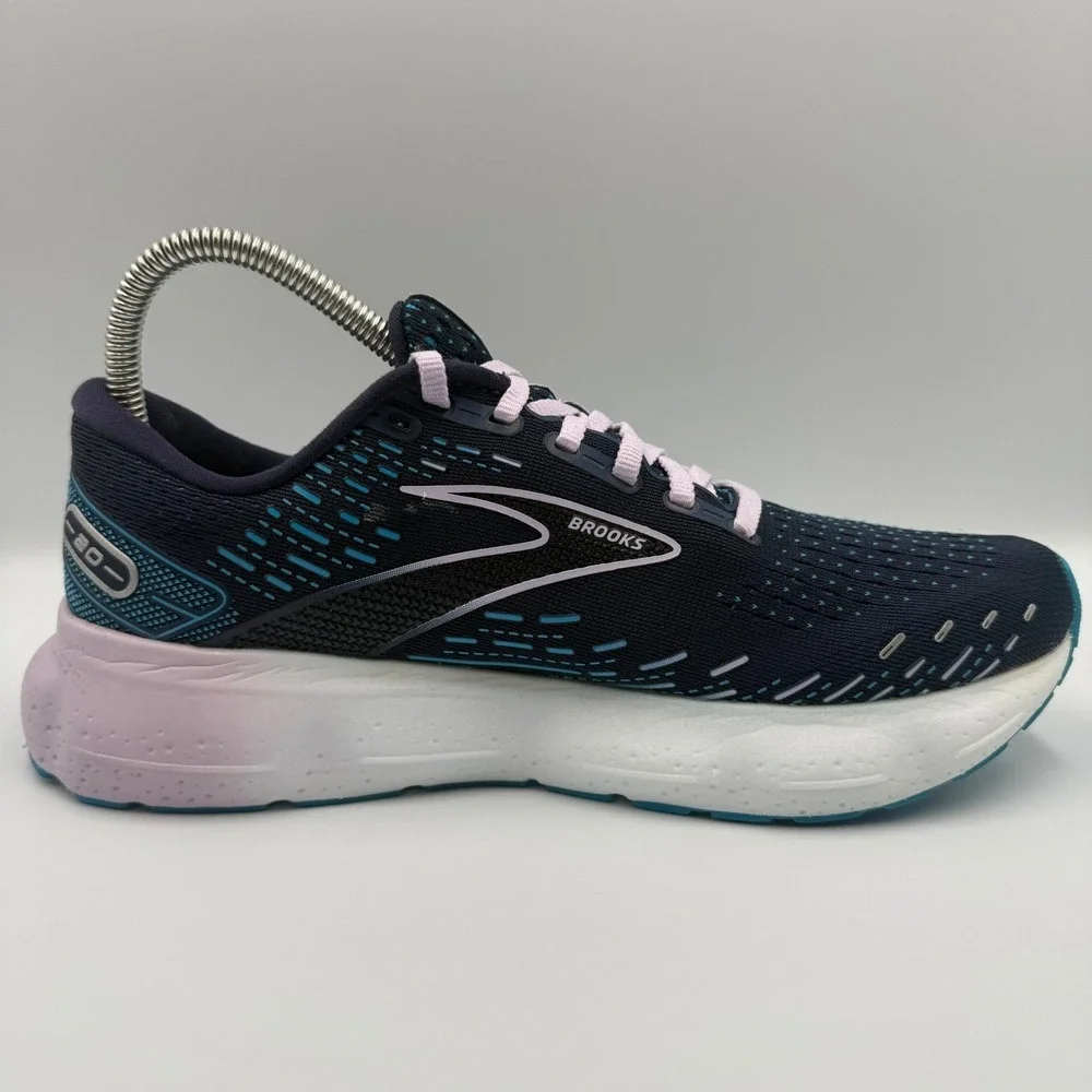 Brooks Glycerin 20 Womens Size 9.5 Blue White Running Shoes Sneakers 1203691B499